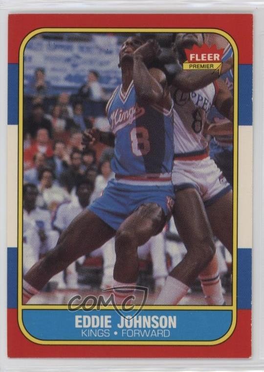1986-87 Fleer Eddie Johnson #51 Rookie RC 0q4x