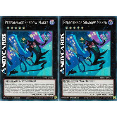 PERFORMAGE SHADOW MAKER 2x   Super R   MZTM EN054   1Ed   Yugioh!   ANDYCARDS