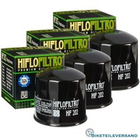 3X Hiflo Premium ÖLfilter HF202