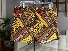 Vintage 60's 70's Men's Hawaiian Tribal Tiki Bathing Trunks Shorts sz Large