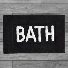 Cotton Bath Rug - Soft Cotton Bath Mat - Bathroom Decor - Water Absorbent and...