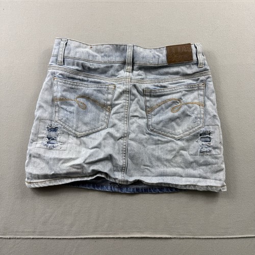 Vintage Y2K Junior Limited Too Damen Denim Jeans Rock Skort Größe 14R - Bild 9 von 10