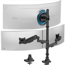 Triple Monitor Mount up to 49 inches, Fully Adjustable Heavy Duty 3 Monitor A...