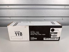 Canon 118 Black Toner 2662B004 Genuine OEM Open Box Unused Cartridge