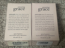 2 Amazing Grace By Philosophy, 2 Oz Edt Spray For Women SEALED BOXES 2 BOTTLES