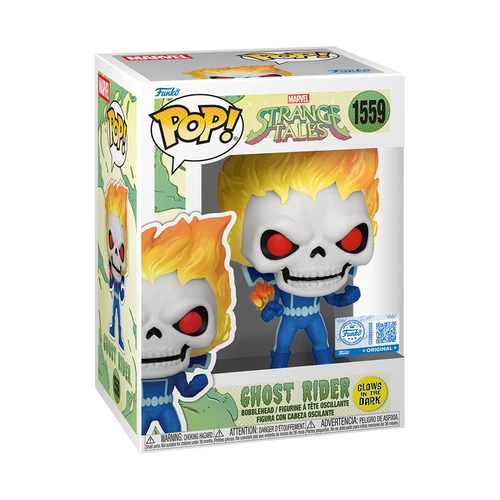 Funko Pop! Ghost Rider #1559 GITD Marvel Strange Tales Exclusive Vinyl Figure NE