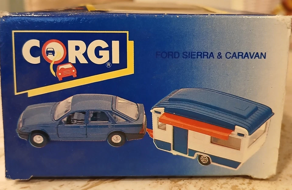 Corgi Toys Set 91890Ford Sierra Blau + Caravan Blisterbox  Neu - Bild 3 von 4