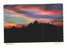 Badlands Sunset Breath Taking View Vintage Postcard Unposted 
