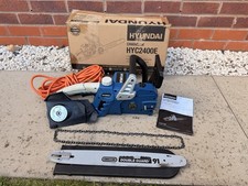 Hyundai HYC2400E 2400W Electric Chainsaw 16” Oregon Bar Chain Tested Boxed