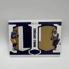 2016 Panini Plates & Patches Double Coverage Blue Jared Goff/Pharoh Cooper /25