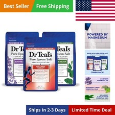 Pure Epsom Salt, Lavender, Eucalyptus  Wellness Trio Bundle, 3 lbs Pack of 3