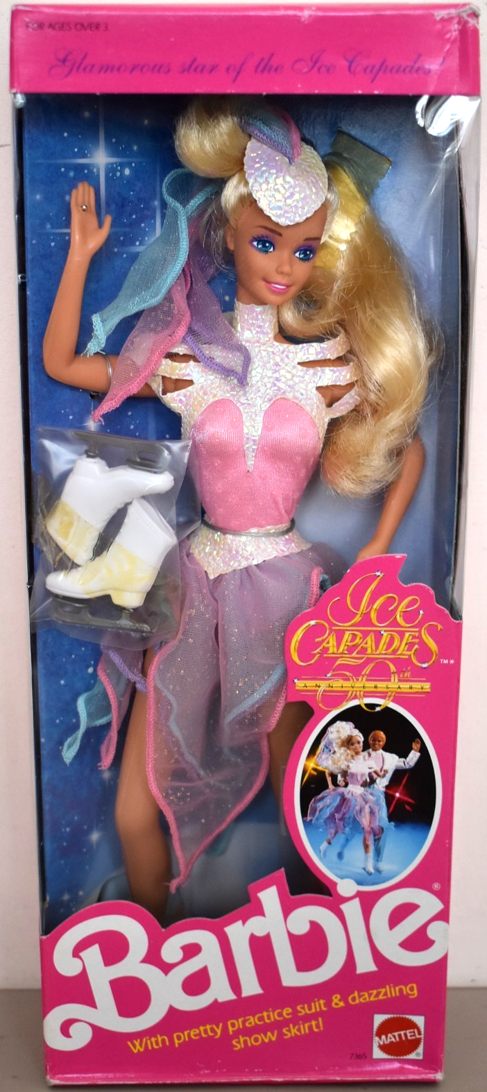 1989 Playline Collector ICE CAPADES 50th Anniversary Vintage Blonde Barbie