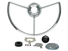 1960-63 Falcon Horn Ring Assembly Contact Emblem Futura Sprint New
