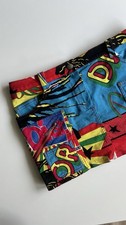 Christian Dior & Bob Marley Printed Denim Mini Skirt – Rasta Mania – Vintage