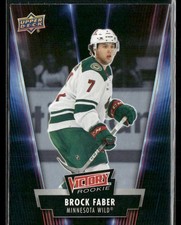 2024 Upper Deck National Hockey Card Day Brock Faber Victory Rookies Black #V-17