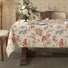 Square Table Cloth,100 Waterproof Tablecloth Oil Proof Spill Proof Vinyl Table