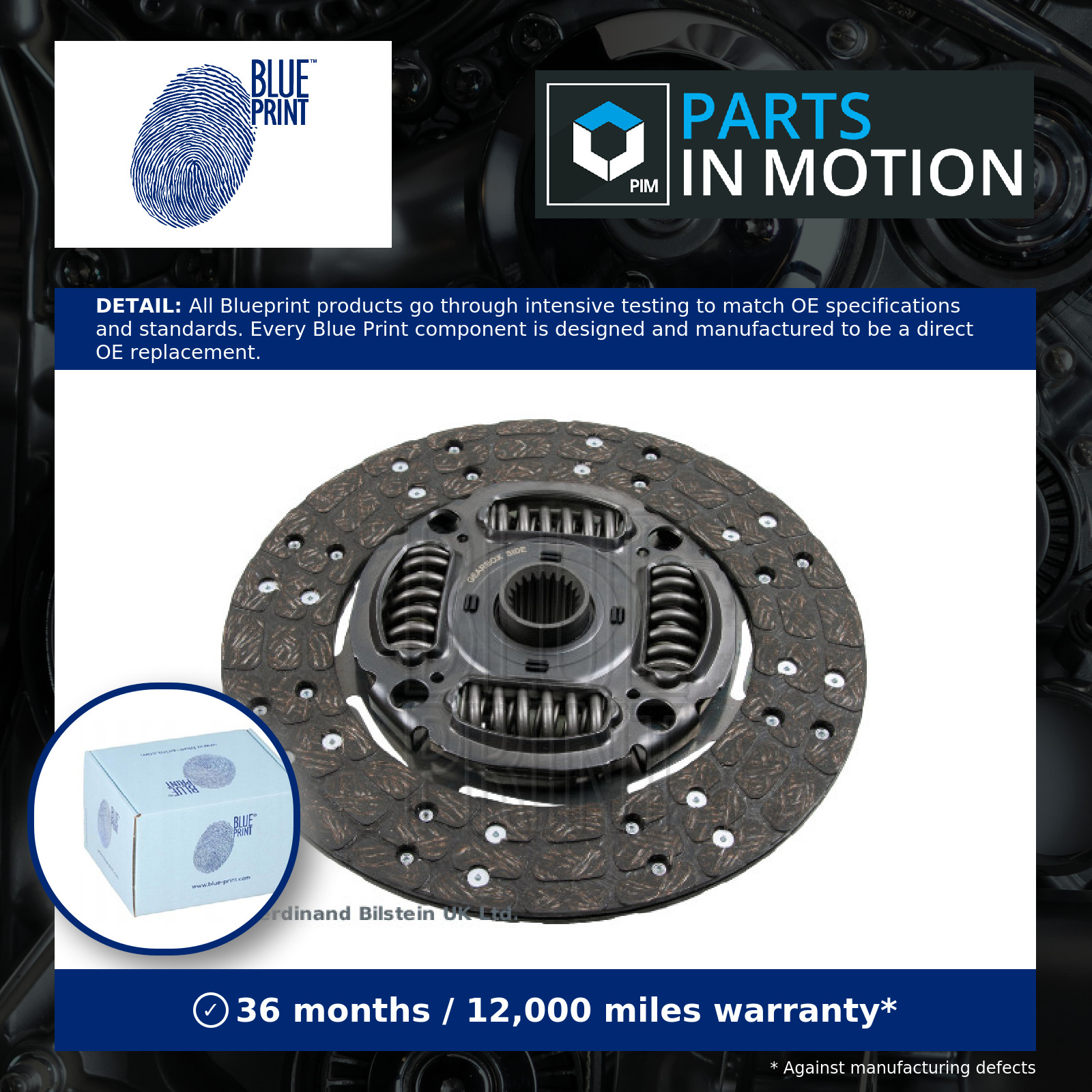 Clutch Centre Plate 261mm ADT33177 Blue Print Friction 3125025160 3125026210 New