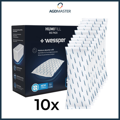 Luftentfeuchter Nachfüllpack 10x 500g Feuchtigkeitsabsorber Wessper Humifill