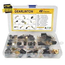 Electric Motor Carbon Brushes for Power Tools Repair Maintenance, Set of 40 PCS