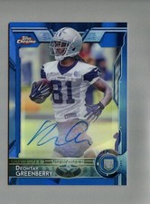 DEONTAY GREENBERRY - 2015 TOPPS CHROME MINI BLUE REFRACTOR RC AUTO S# 21/35