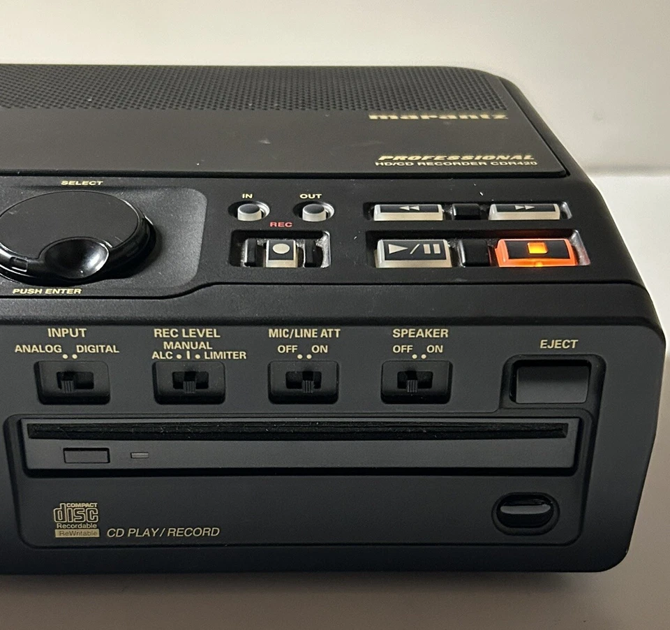 MARANTZ CDR-420 PORTABLE HARD DISK RECORDER HD/CD BURNER Excellent Condition - Image 2 of 4