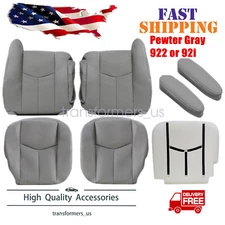 Driver Passenger Replacement Seat Cover Gray For 2003-2006 Chevy Suburban Tahoe