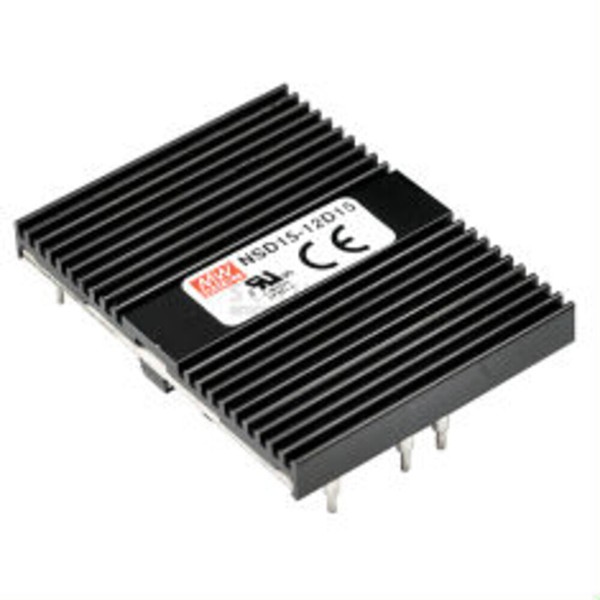 Meanwell NSD15-12D15, Dc Dc-Wandler, Offen, 9,4-36V:+ -15V 500Ma-image