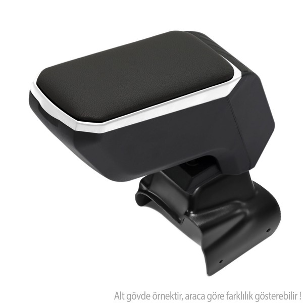 Mittelarmlehne Armlehne Mittelkonsole Leder ABS Grau FüR Opel Astra J 2009-15-image