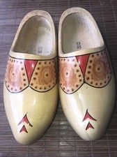 Beautifully Hand-Painted Dutch Wooden Shoes Clogs From Holland Size 23/35