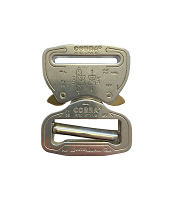 Austrialpin 38mm/3.8cm Kobra Pro Stil Schnalle Poliert/Chrom FY38AVF