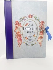 Vintage Photo Album Angels Victorian Pictures Hardback Frame 11 Pages Whimsical