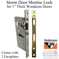 Andersen Storm Door Mortise Lock For One Inch Thick Woodcore Doors