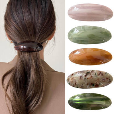 MIAO JIN Haarspangen-Set – 14 Stück, 7 Designs | Acetat & Metall | Geometrische Bobby Pins | Für Hochzeit & Alltag