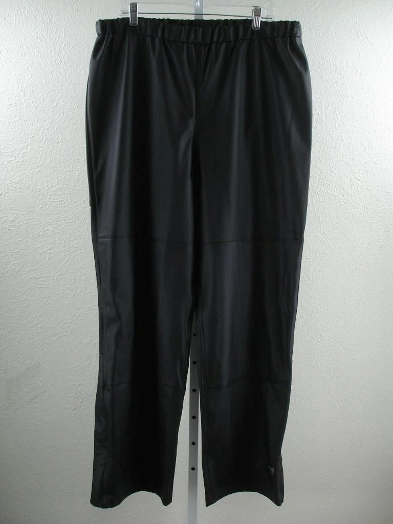 Men's sz XL HELLY HANSEN Workwear Black Rain Pants Waterproof Elastic Drawstring
