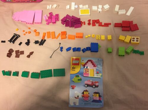 Lego Bricks Pink Container 5585 Building Blocks W/ Instructions - Picture 3 of 4