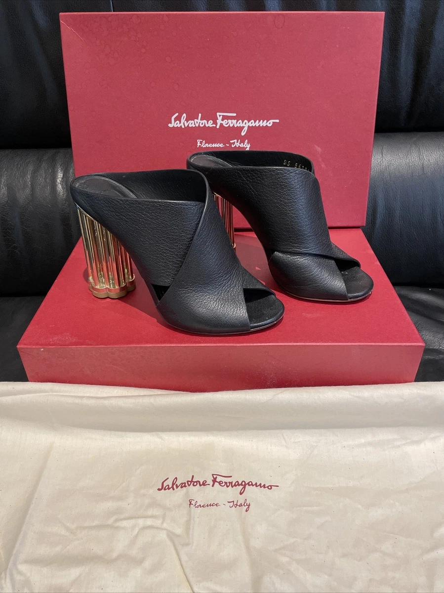 Salvatore ferragamo top flower heel