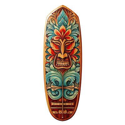 XXL 18X18 Autoaufkleber Aquarell Tropisches Tiki Wetterfester Vinyl Sticker