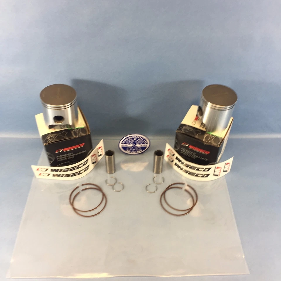 NUEVO JUEGO DE PISTONES POLARIS 440 REFRIGERADO POR LÍQUIDO DIÁMETRO STD WISECO 2001-2007 IQ XCR PRO X Foto 4 de 4