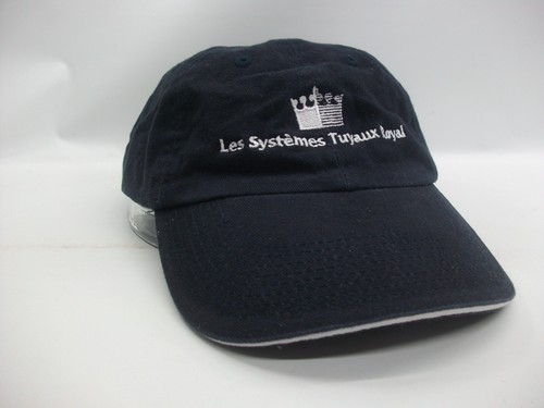 Les Systemes Tayaux Royal Hat Damaged French Blue Strapback Baseball Cap