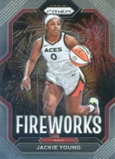 2023 Panini Prizm WNBA JACKIE YOUNG #7 FIREWORKS INSERT ACES