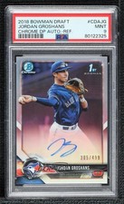 2018 Bowman Draft Chrome Pick Refractor Jordan Groshans PSA 9 MINT Auto 1p3w