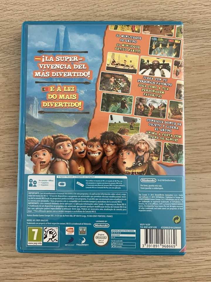 LOS CROODS FIESTA PREHISTORICA - NINTENDO WII U WIIU - PAL ESPAÑA, foto 2 de 5