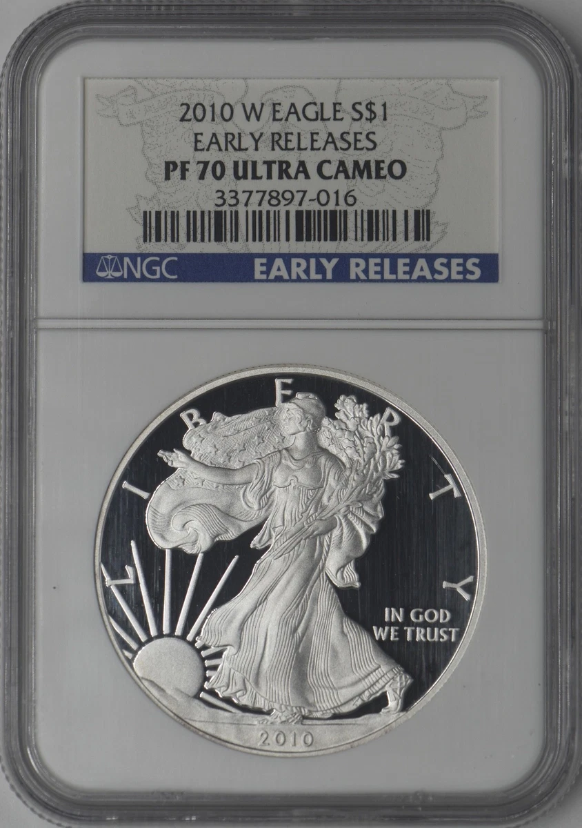 American Eagle PR 70 Graded 2010 Silver Bullion Coins for sale | eBay