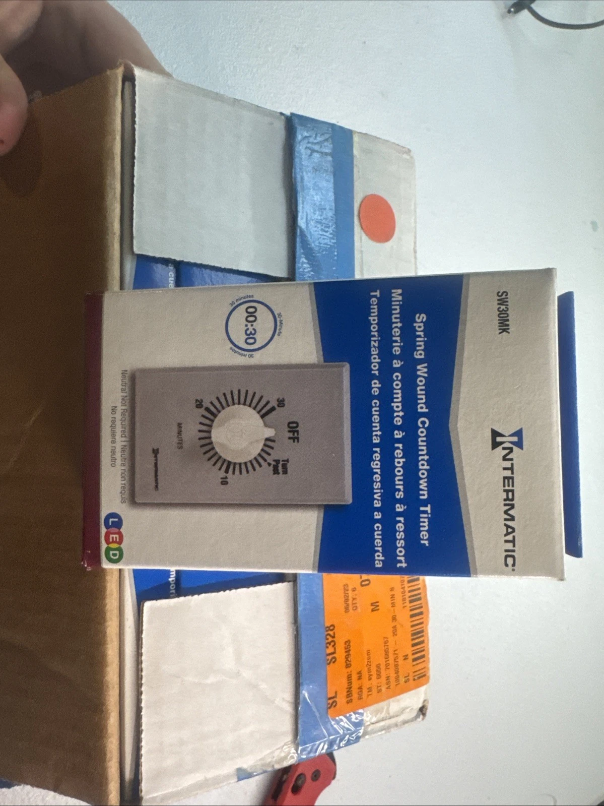 6 Intermatic 30-Minute Spring Wound Timers Gray Silver SW30MK