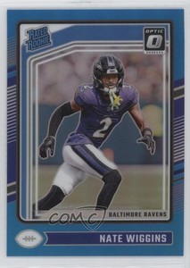 2024 Panini Donruss Optic Rated Aqua Prizm /299 Nate Wiggins #281 Rookie RC