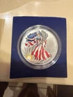 1999 American Eagle Silver Dollar Colorized 1oz .999 BU w/ Original Box and COA
