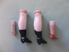 Antique Doll Legs Arm Repair Parts for Small Porcelain Bisque German French Doll