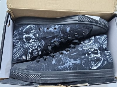 RADD, PIRATE Sneakers, Size 11 NWT RAAD Shop Dead Samurai Skeleton Black/White Shoes Japanese  main image 2