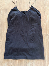 Intimately Free People Black Spaghetti Strap Built in Bra Cami M /L Stretch