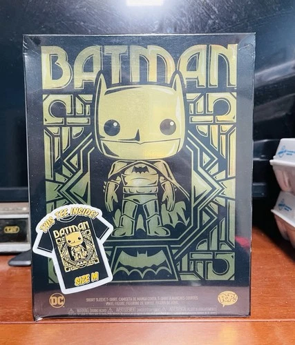 Funko Pop Collector's Edition Batman Gold Figure with Shirt Medium. New A+Seller